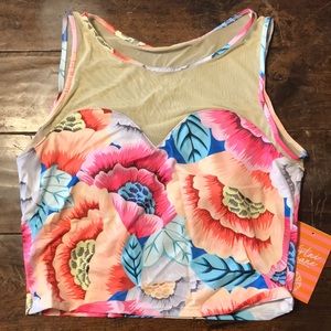 Kortni Jeane Netted Sweetheart Top